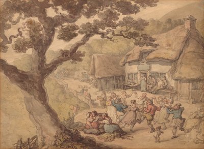 Köy Dansı by Thomas Rowlandson