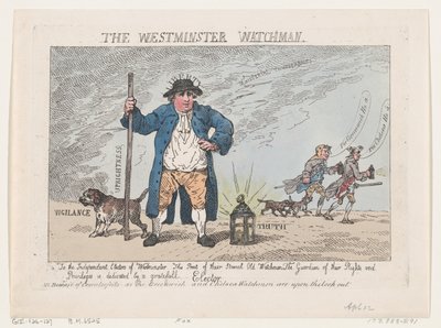 Westminster Bekçisi, 12 Nisan 1784., 12 Nisan 1784. by Thomas Rowlandson