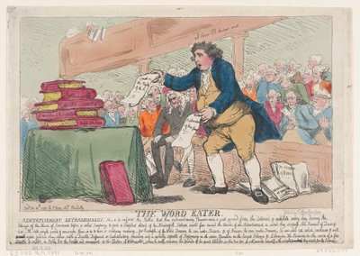Kelime Yiyen, 30 Aralık 1786., 30 Aralık 1786. by Thomas Rowlandson