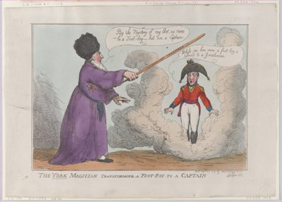 The York Magician, Bir Ufaklığı Kaptana Dönüştürüyor, 25 Şubat 1809., 25 Şubat 1809. by Thomas Rowlandson