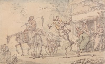 Zaman ve Ölüm ve Goody Barton by Thomas Rowlandson