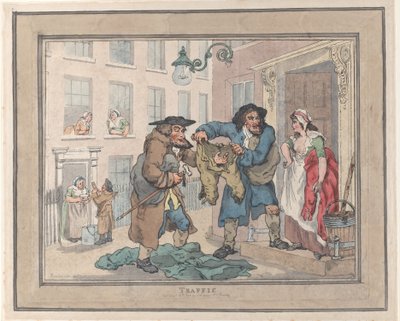 Trafik, 1791., 1791. by Thomas Rowlandson
