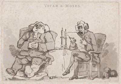 Papaz ve Musa, 1786., 1786. by Thomas Rowlandson