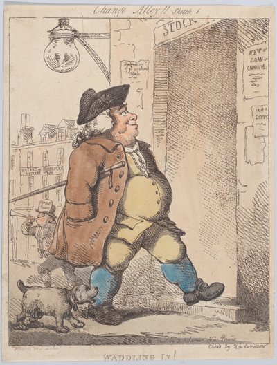 Waddling In!, 1 Ağustos 1799., 1 Ağustos 1799. by Thomas Rowlandson