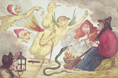 Witches in a Hayloft  by Thomas Rowlandson