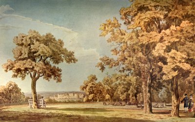 Uzun Yürüyüşün Sonuna Yakın Büyük Parktan Windsor Kalesi, 1740-1798, 1934. by Thomas Sandby
