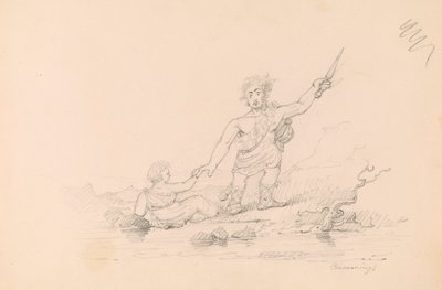 Çocuğu kurtaran asker by Thomas Seir Cummings