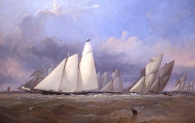 Cowes'daki Amerika, 1852 by Thomas Sewell Robins