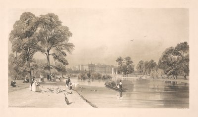 St. James's Park'tan Buckingham Sarayı by Thomas Shotter Boys