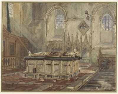 Sir George Broke, Lord Cobham ve eşi Anne'nin mezarı by Thomas Shotter Boys