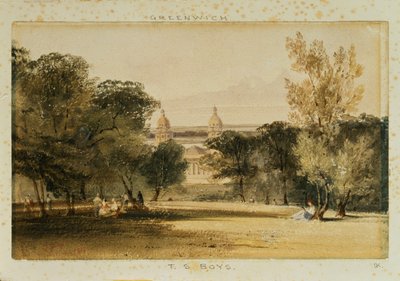 Parktan Greenwich Hastanesi, 1830 by Thomas Shotter Boys
