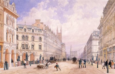 Holborn Viyadüğü, Londra, 1871 by Thomas Shotter Boys