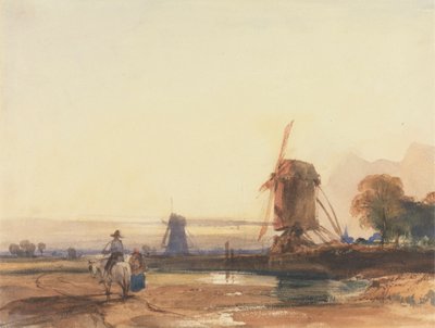 Yel Değirmenleri ile Manzara by Thomas Shotter Boys