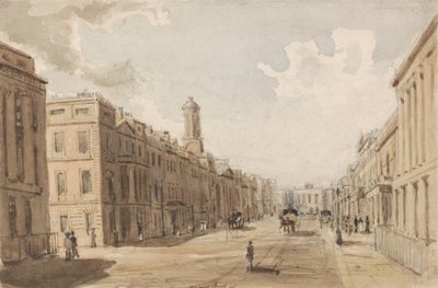 Regent Street, Waterloo Place'den Piccadilly'ye Doğru Bakıyor by Thomas Shotter Boys