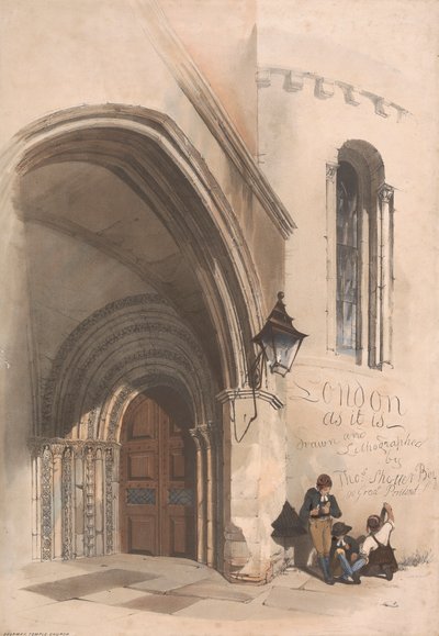 Londra Litografi Setinin Başlık Sayfası by Thomas Shotter Boys