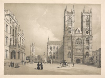 Westminster Abbey, Hastane ve c. by Thomas Shotter Boys