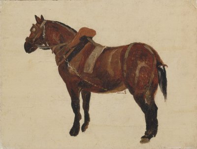 Çalışan At Çalışması (tuval üzerine yağlı boya) by Thomas Sidney Cooper