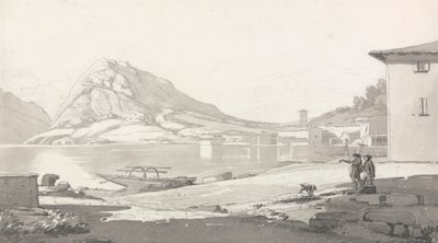 Kasaba ve Lugano Gölü by Thomas Smith of Derby