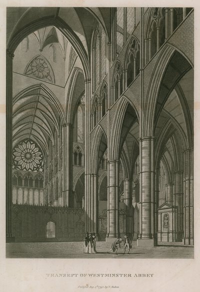 Westminster Abbey, Londra Transept by Thomas Snr. Malton