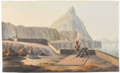 Valilerin Cebelitarık Kayalığındaki Kulübesi, Mart 1827. (suluboya) by Thomas Staunton St Clair