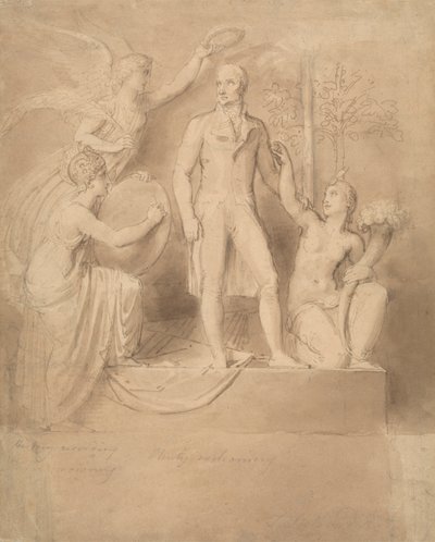 Wellington Anıtı İçin Bir Çalışma by Thomas Stothard
