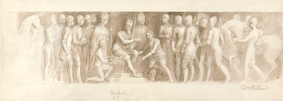 Büyük Merdiven, Buckingham Sarayı, Merkez ve 2d için Tasarım by Thomas Stothard