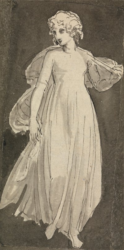 Kız, Tam Boy, Öne Bakan by Thomas Stothard