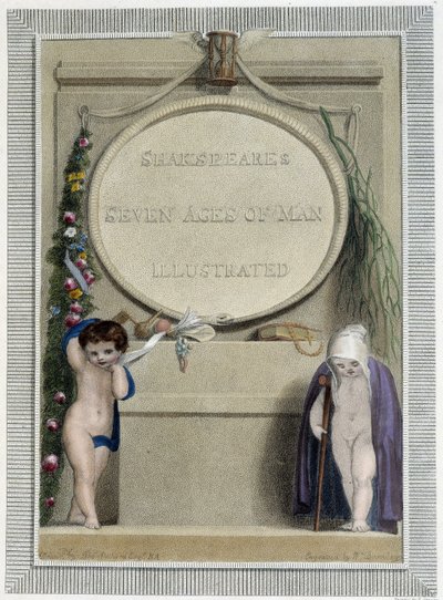 Shakespeare: İnsanın Yedi Çağı, ön yazı by Thomas Stothard