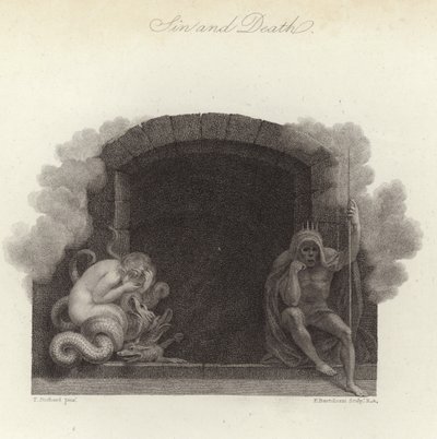 günah ve ölüm by Thomas Stothard