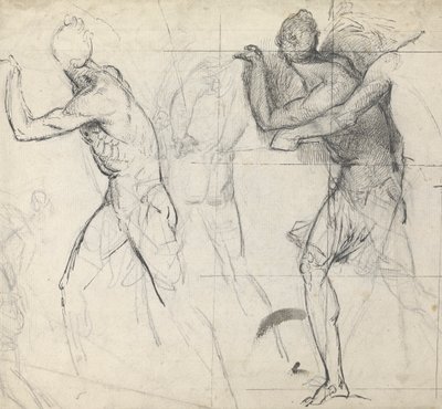 Eylemdeki Klasik Figürlerin Taslağı by Thomas Stothard