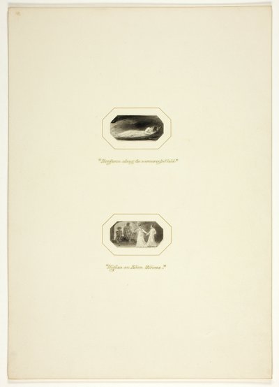 1796 Kraliyet Nişanları Cep Kitabında The Triumphs of Temper'dan bir tabak için çalışma by Thomas Stothard