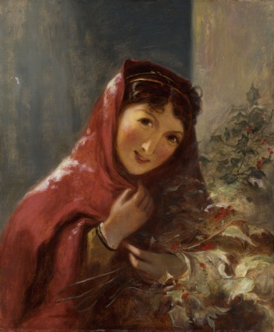Holly Dallarını Taşıyan Hanım, 1850 by Thomas Sully