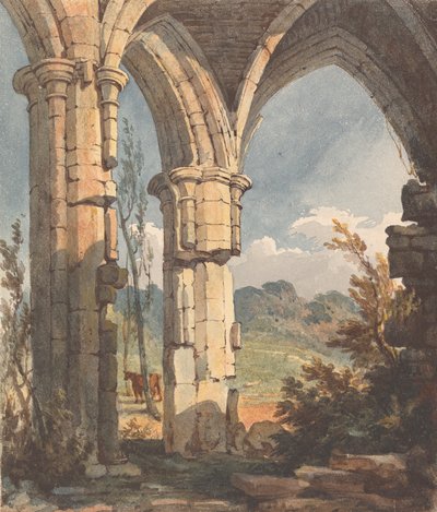 Yıkık Kemerli Yoldan Bakarak Manzara by Thomas Sully