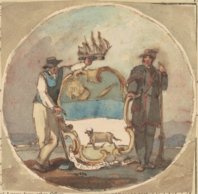 "Delaware Eyaletinin Büyük Mührü" Çalışması by Thomas Sully