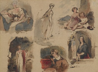[İsimsiz] (Altı Figürlü Çalışmalar), c.1830