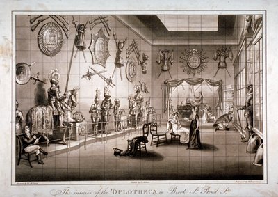Hoplotheca, Brook Caddesi, Westminster, Londra, c1810 by Thomas Sutherland
