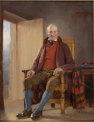 Bir Northumbrian Çiftçisi (panelde yağ) by Thomas Sword Good