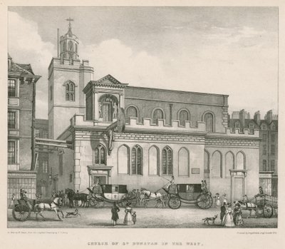 Batıdaki St Dunstan Kilisesi by Thomas Talbot Bury