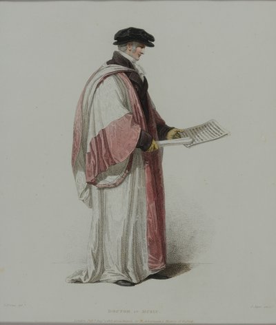 Müzik Doktoru, J. Agar tarafından gravür, R. Ackermann