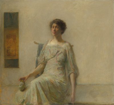 Maskeli Kadın, 1911. by Thomas Wilmer Dewing