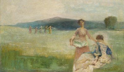 Bahar, 1890. by Thomas Wilmer Dewing