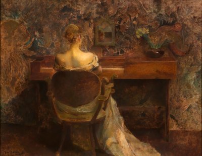Spinet, yaklaşık 1902. by Thomas Wilmer Dewing