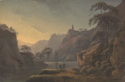 Kompozisyon: Yüksek Kayalar Arasında Kıvrılan Nehir by Thomas Walmsley
