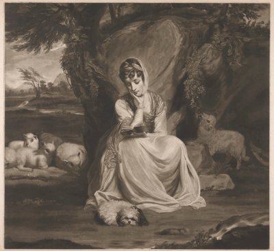 Bayan Frances Ann Crewe, St. Genevieve rolünde by Thomas Watson