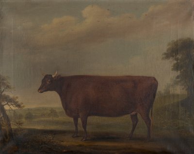 Manzarada Red Devon Düveler, 1812 dolayları (tuval üzerine yağlı boya) by Thomas Weaver