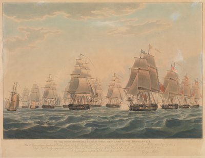 Fransız ve İtalyan filosunun yenilgisi by Thomas Whitcombe