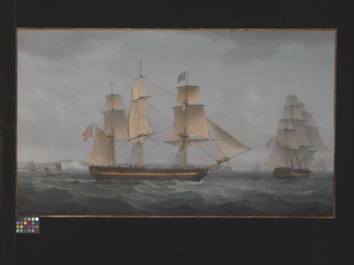 Dover Sahili Açıklarında (tuval üzerine yağlıboya) by Thomas Whitcombe