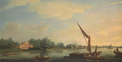 Chelsea'deki Thames Nehri by Thomas Whitcombe