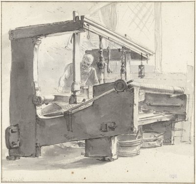 Bir dokumacı iş başında by Thomas Wijck