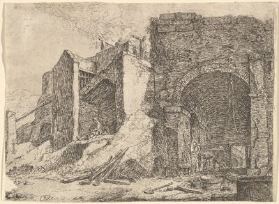 Forge, 17. yüzyıl. by Thomas Wijck